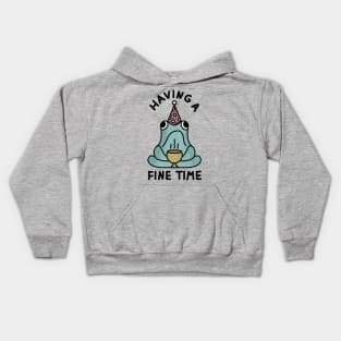 Having a fine time Kids Hoodie